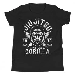 EL FIGHT Apparel Jiu Jitsu Gorilla - Youth Short Sleeve T-Shirt