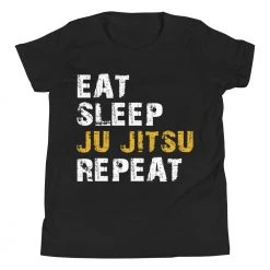 EL FIGHT Eat, Sleep, Jiu Jitsu, Repeat - Youth Short Sleeve T-Shirt