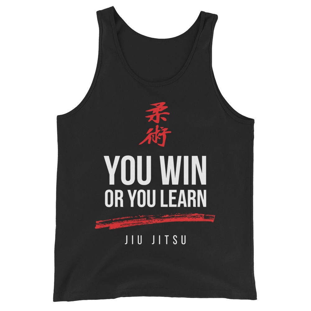 EL FIGHT Jiu Jitsu, Win Or Learn - Unisex Tank Top Apparel 1 EL FIGHT Jiu Jitsu, Win Or Learn - Unisex Tank Top Apparel