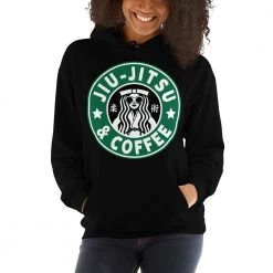 EL FIGHT Apparel Jiu Jitsu And Coffee - Unisex Hoodie