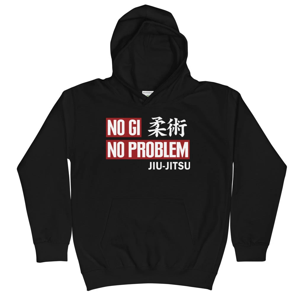 EL FIGHT No Gi, No Problem - Kids Hoodie 1 EL FIGHT No Gi, No Problem - Kids Hoodie