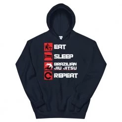 EL FIGHT Apparel Eat, Sleep, Jiu Jitsu, Repeat - Unisex Hoodie