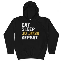 EL FIGHT Apparel Eat, Sleep, Jiu Jitsu, Repeat - Kids Hoodie