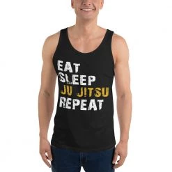 EL FIGHT Jiu Jitsu - Eat, Sleep, Repeat - Unisex Tank Top Apparel