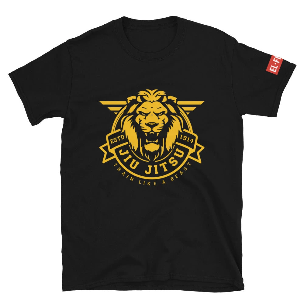 EL FIGHT Jiu Jitsu Train Like A Beast - Short-Sleeve Unisex T-Shirt Apparel 1 EL FIGHT Jiu Jitsu Train Like A Beast - Short-Sleeve Unisex T-Shirt Apparel
