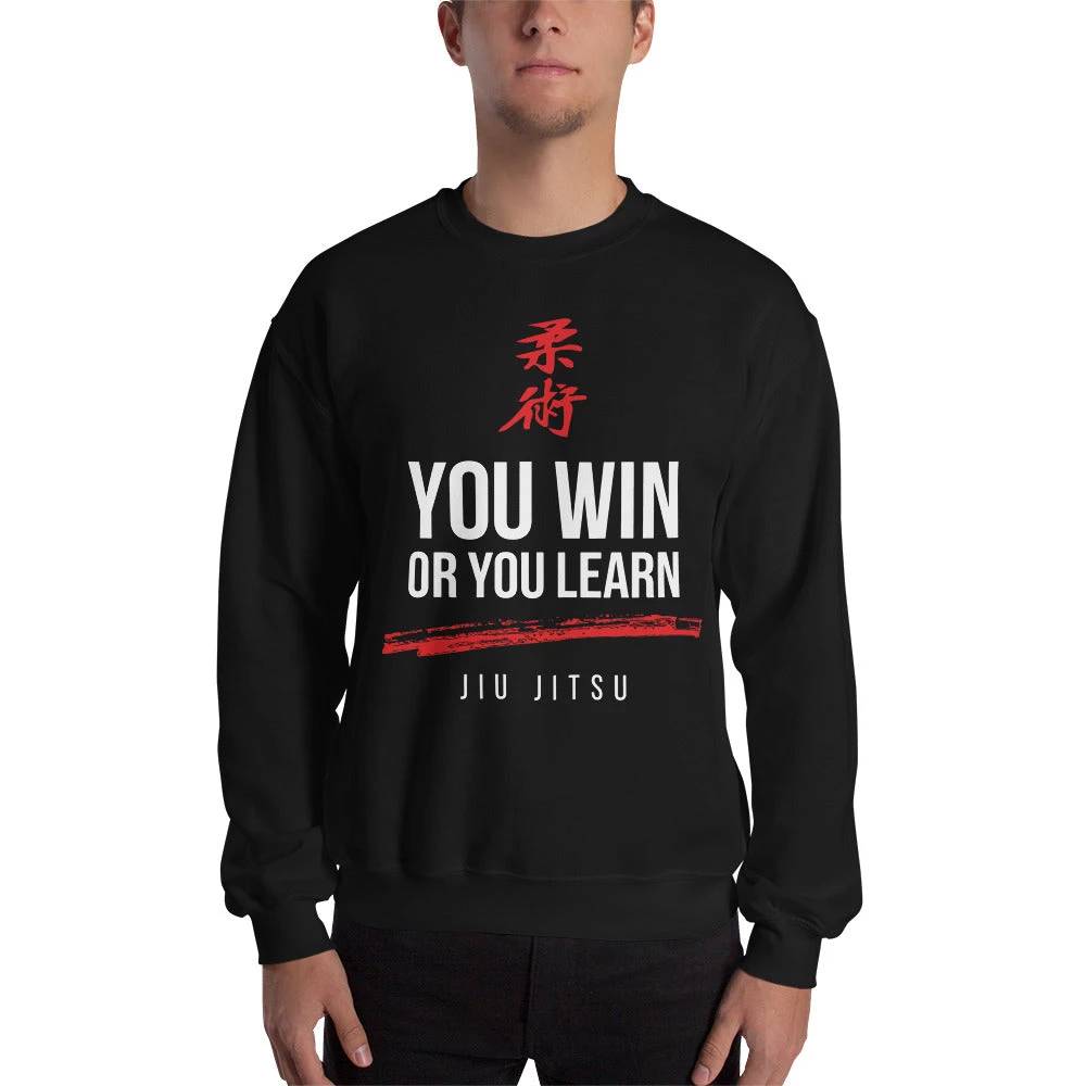 EL FIGHT Apparel Jiu Jitsu Win Or Learn - Unisex Sweatshirt 2 EL FIGHT Apparel Jiu Jitsu Win Or Learn - Unisex Sweatshirt