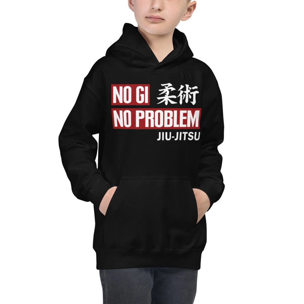 EL FIGHT No Gi, No Problem - Kids Hoodie 2 EL FIGHT No Gi, No Problem - Kids Hoodie