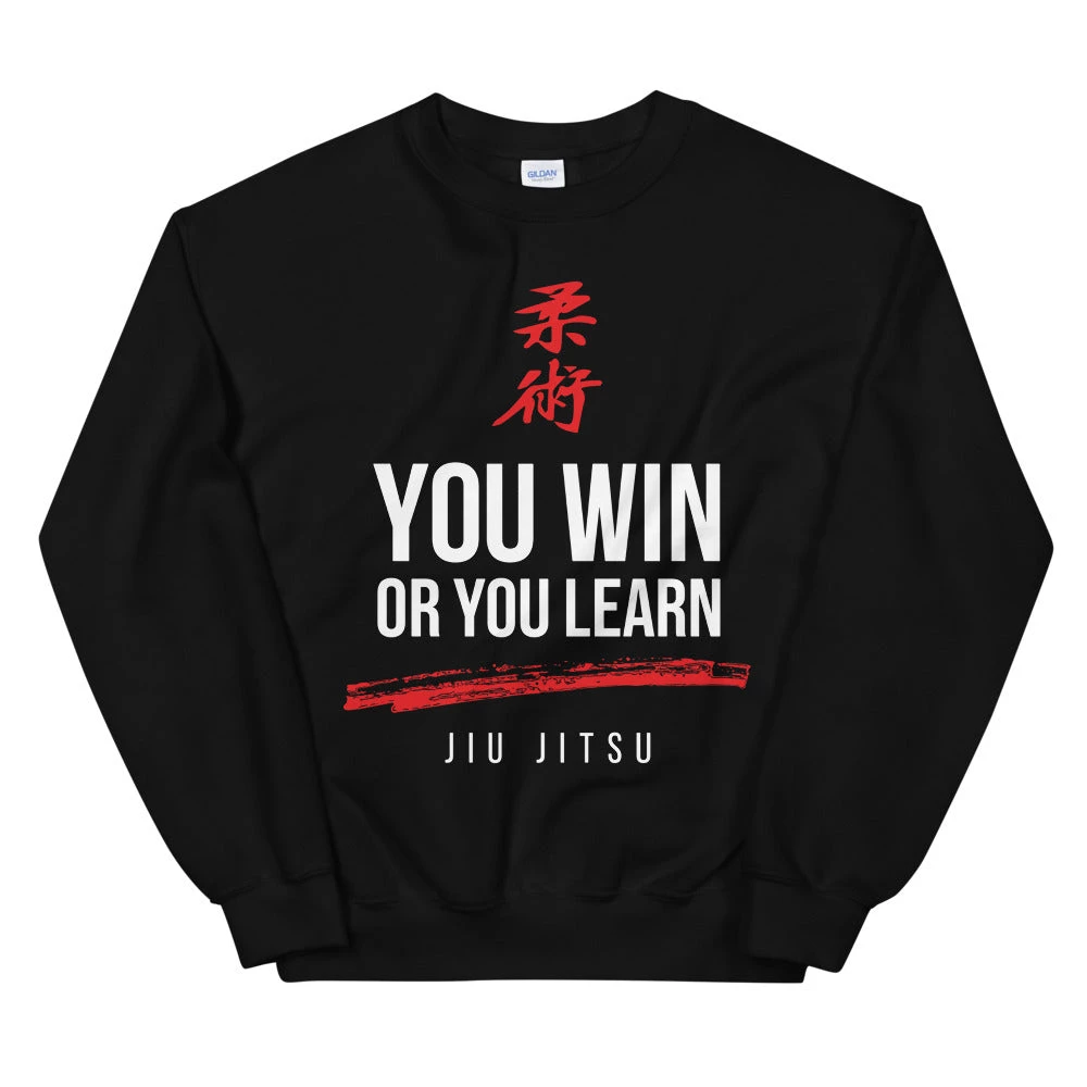 EL FIGHT Apparel Jiu Jitsu Win Or Learn - Unisex Sweatshirt 1 EL FIGHT Apparel Jiu Jitsu Win Or Learn - Unisex Sweatshirt