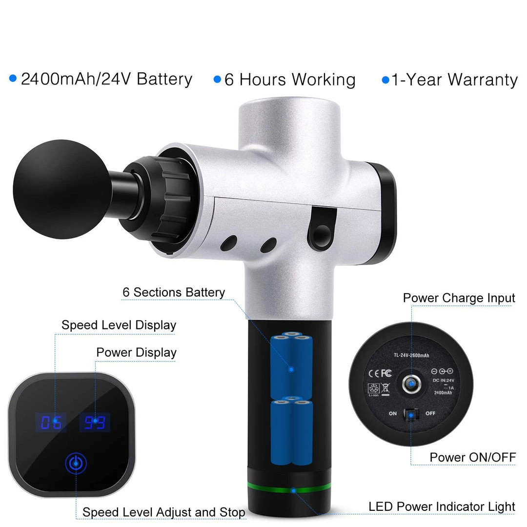 EL FIGHT EMS Massage Gun Muscle Stimulator Deep Tissue - Pain Relief Accessories 28 EL FIGHT EMS Massage Gun Muscle Stimulator Deep Tissue - Pain Relief Accessories