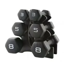 BalanceFrom Dumbbell Set With Rack Weight Lifting Fitness - 32lb